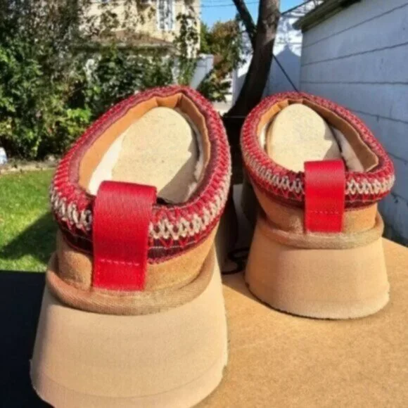 Ugg Tazz Platform Slippers Chestnut - Picture 4 of 4